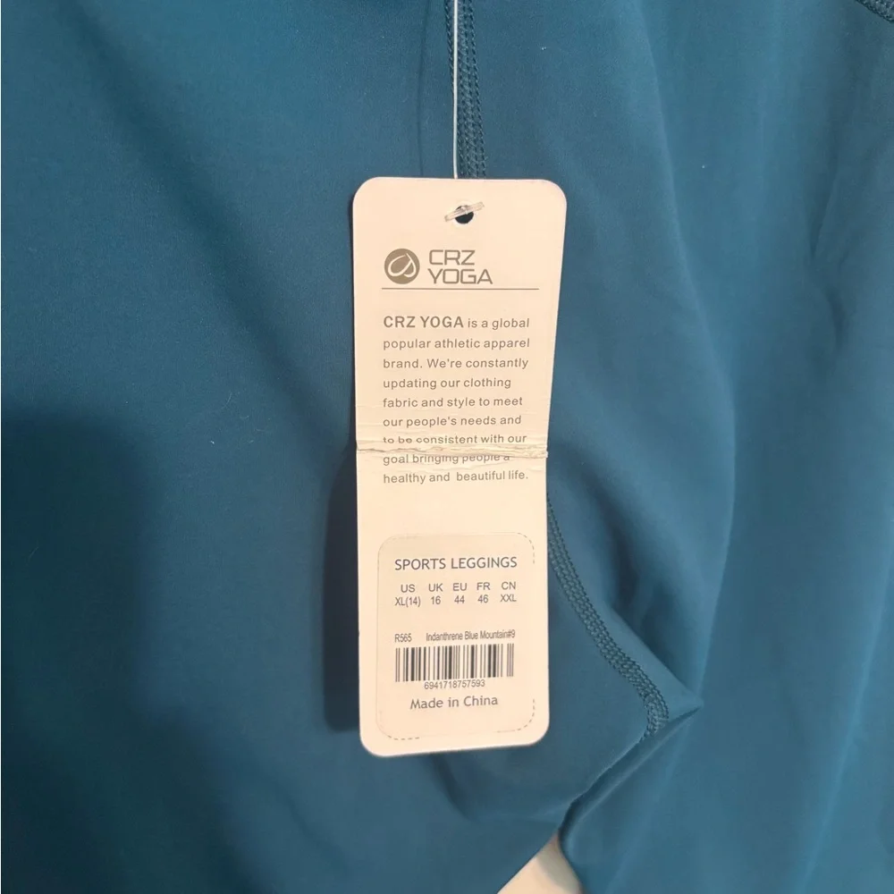 NWT CRZ YOGA, High-Waisted Leggings, blue - Picture 7 of 7